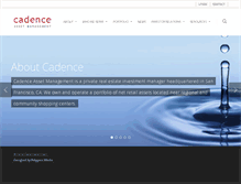 Tablet Screenshot of cadenceam.com